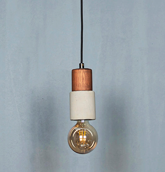 Tochi Mini Wenge Ahsap Beton E27 Sarkıt