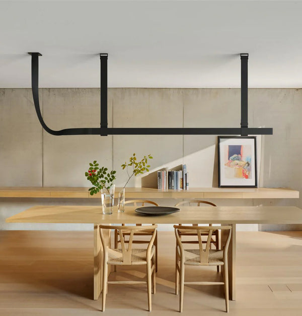 Lizbon Siyah Deri Avize