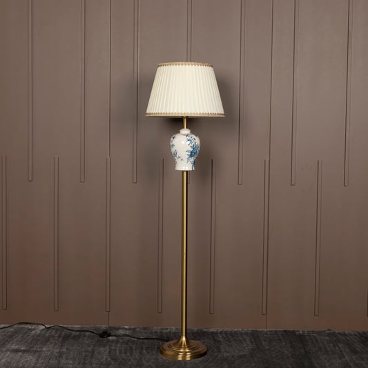 Kannus Eskitme Beyaz Porselen Lambader