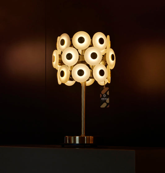 Efes Mermer Eskitme Masa Lambası