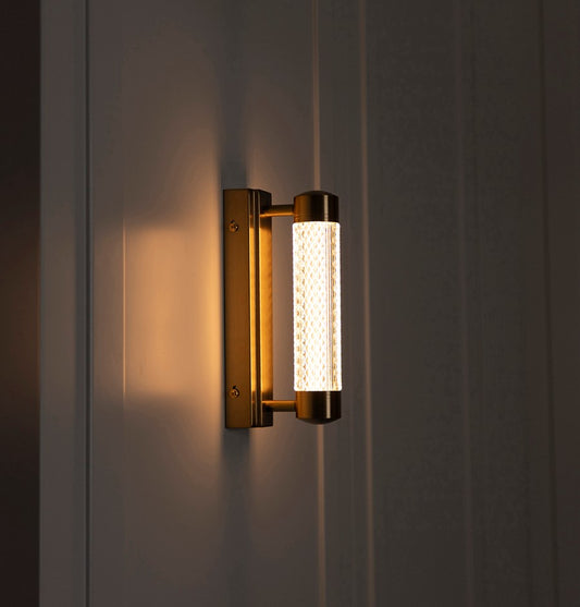 Alabanda Tekli  Şeffaf Akrilik Eskitme Led Aplik