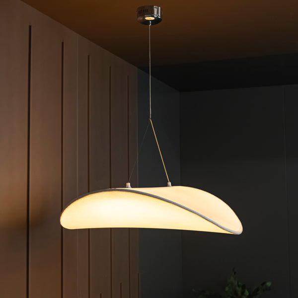 Galaxy Soft Touch Beyaz Dalga Sarkıt Avize 80 cm