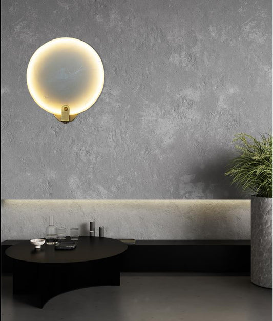 Aspendos Tekli Mermer Eskitme LED Aplik 20 cm