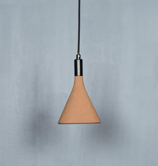 Cone Beton Kırmızı Sarkıt Avize