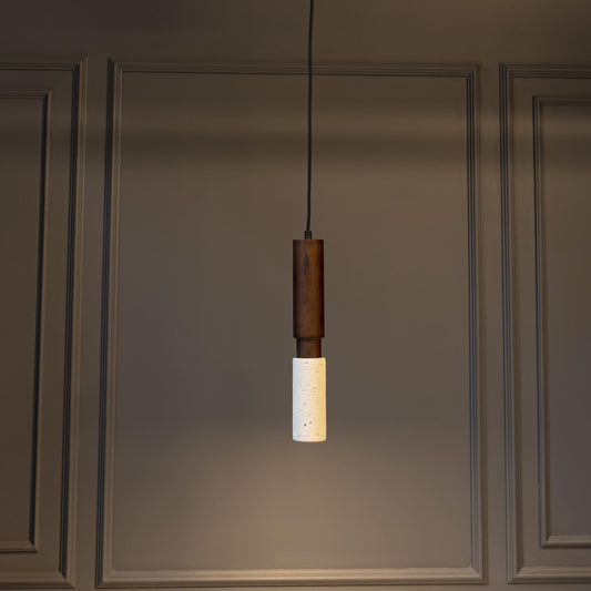 Kovak Tekli Beyaz Beton GU10 Sarkıt Avize