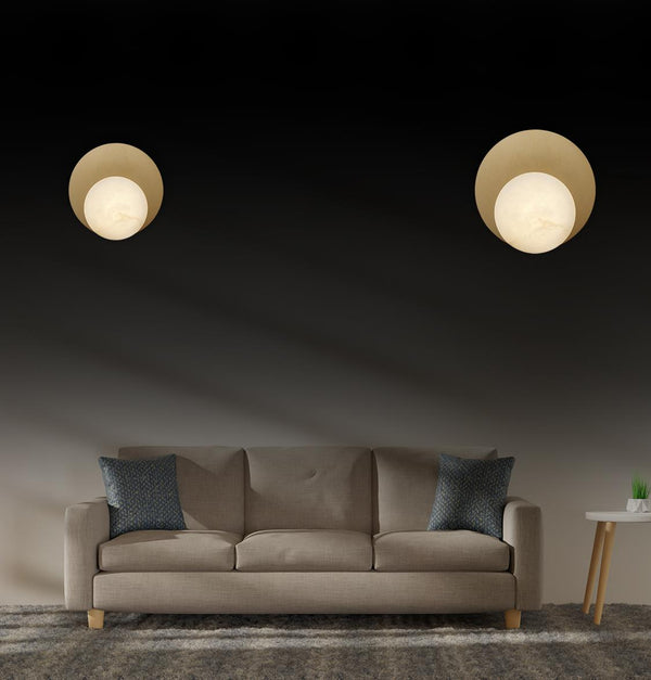 Meissa Beyaz Mermer Eskitme Aplik 16 cm