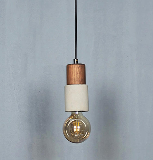 Tochi Mini Wenge Ahsap Beton E27 Sarkıt