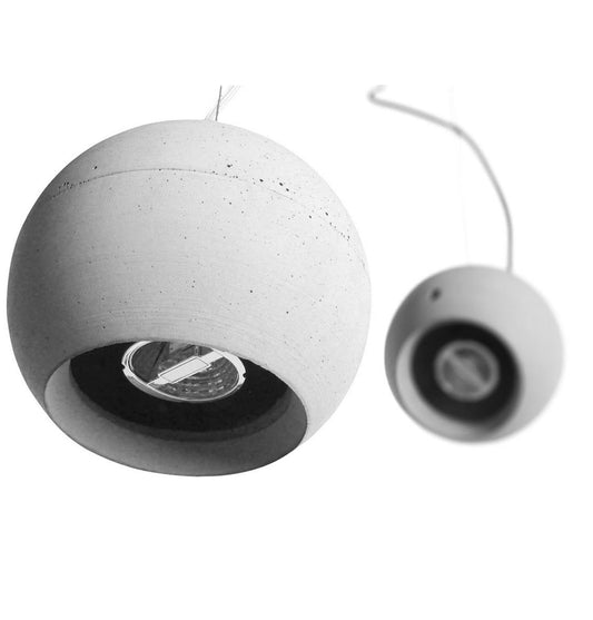 Toppu Beton Gri Açılı Sarkıt Avize