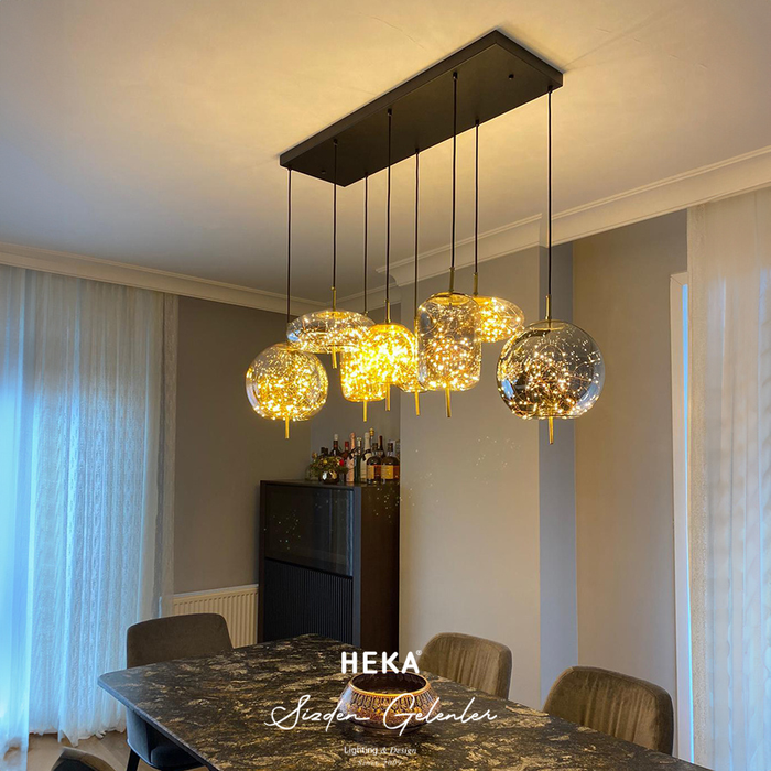 Viyana Eskitme Bal Cam Sarkıt Avize 18 cm - 4