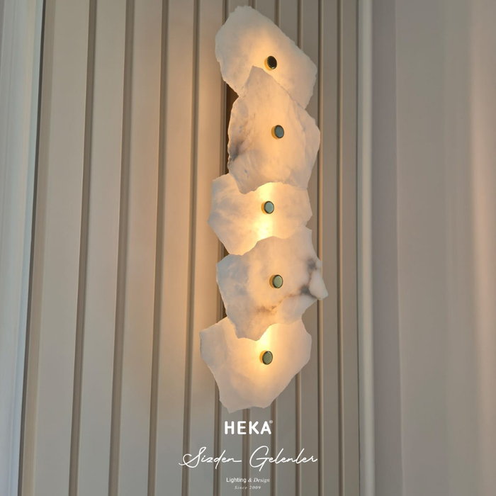 Anvers 5'li Mermer Eskitme LED Aplik - 1
