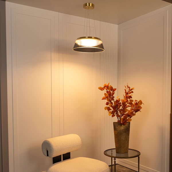 Oyster Tekli Opal Cam Sarkıt Avize - Medium