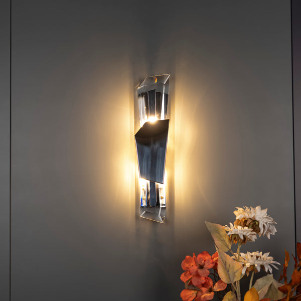 Lucetta Kristal Krom Aplik - Small