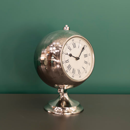 Gümüş Dünya Saat Büyük