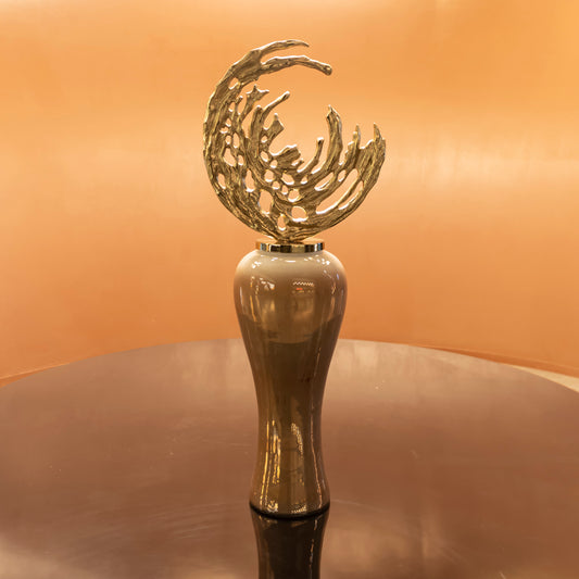 KAHVERENGİ GOLD AY KÜP 92 cm