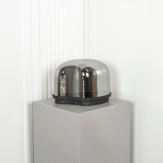 Gambia Füme Cam Masa Lambası - Large