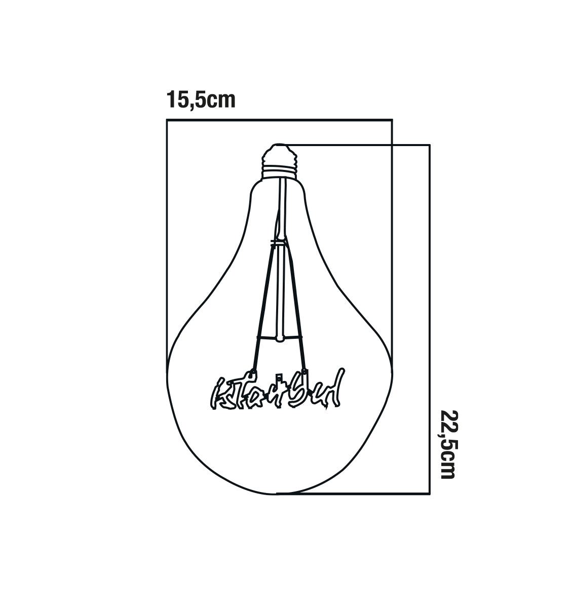 İstanbul Bal LED Ampul 5W 2200K E27 Erd-1453/1