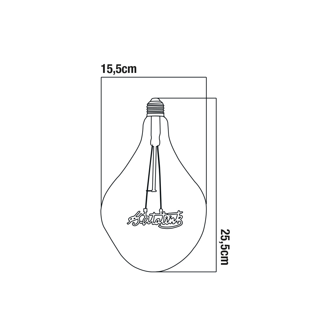 Atatürk Bal 5W 2200K E27 LED Ampul Erd-1881/1