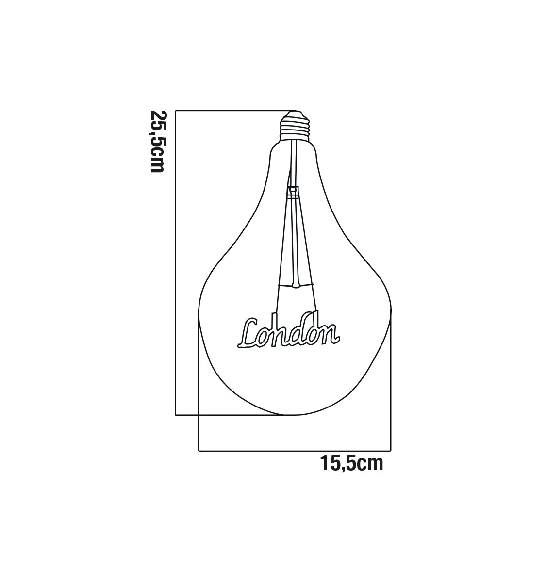 London Bal LED Ampul 5W 2200K E27  Erd-1922/1