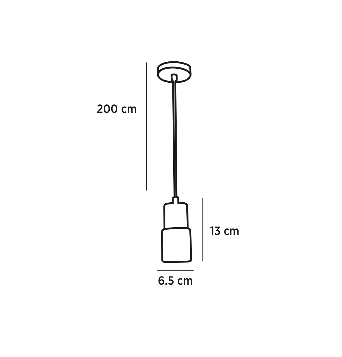 Tochi Mini Wenge Ahsap Beton G9 Sarkıt Avize