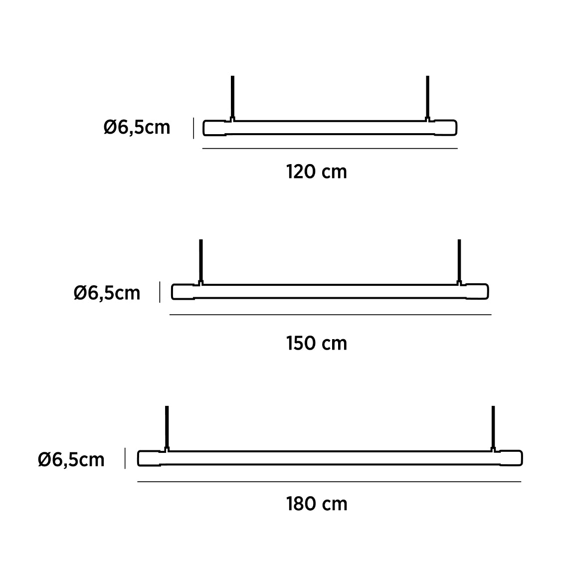 Tochi Linear Ahşap Beton Sarkıt Avize 120 cm