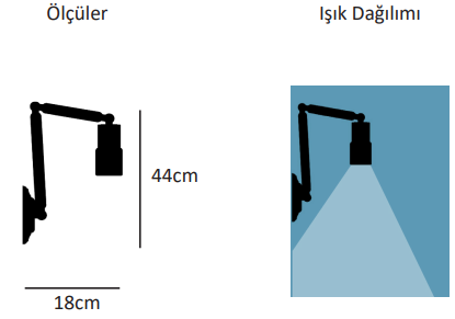 Tochi Ahşap Beton G9 Aplik
