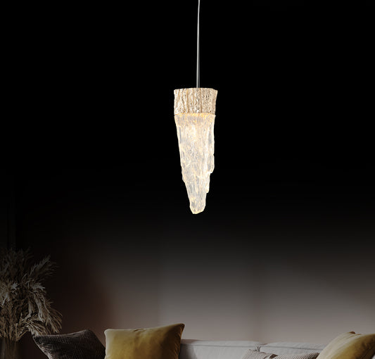 Kardal Şeffaf Akrilik Gold LED Sarkıt 30 cm