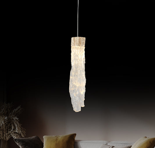 Kardal Şeffaf Akrilik Gold LED Sarkıt 50 cm