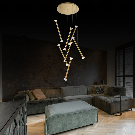 Mergen 7'Li Eskitme Salon Sarkıt Avize