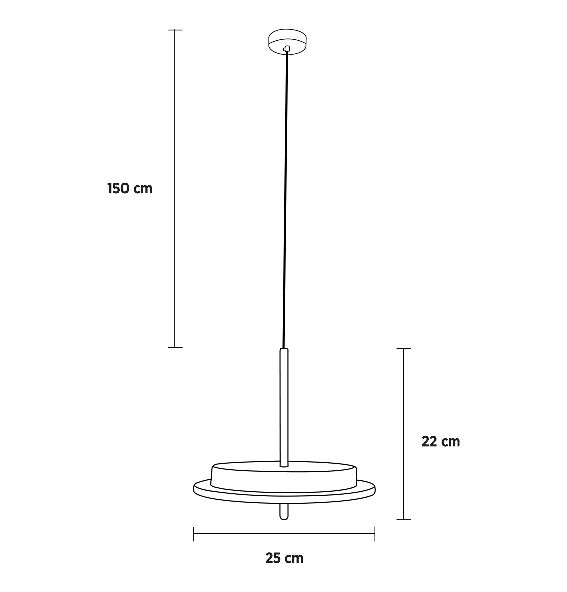 Delhi Mermer Eskitme LED Sarkıt Avize 25 cm