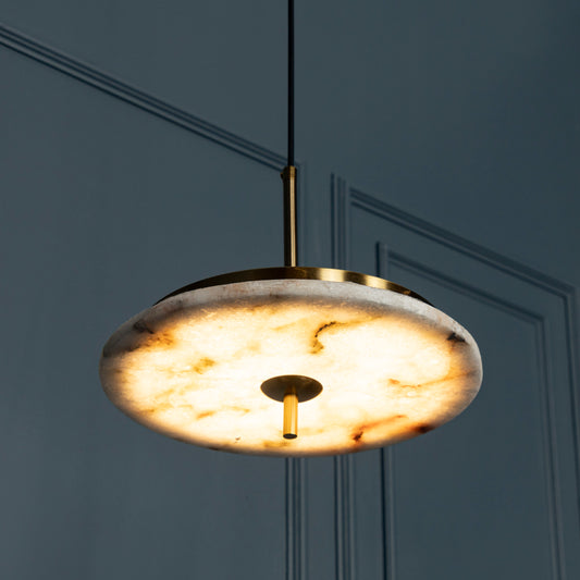 Delhi Mermer Eskitme LED Sarkıt Avize 30 cm
