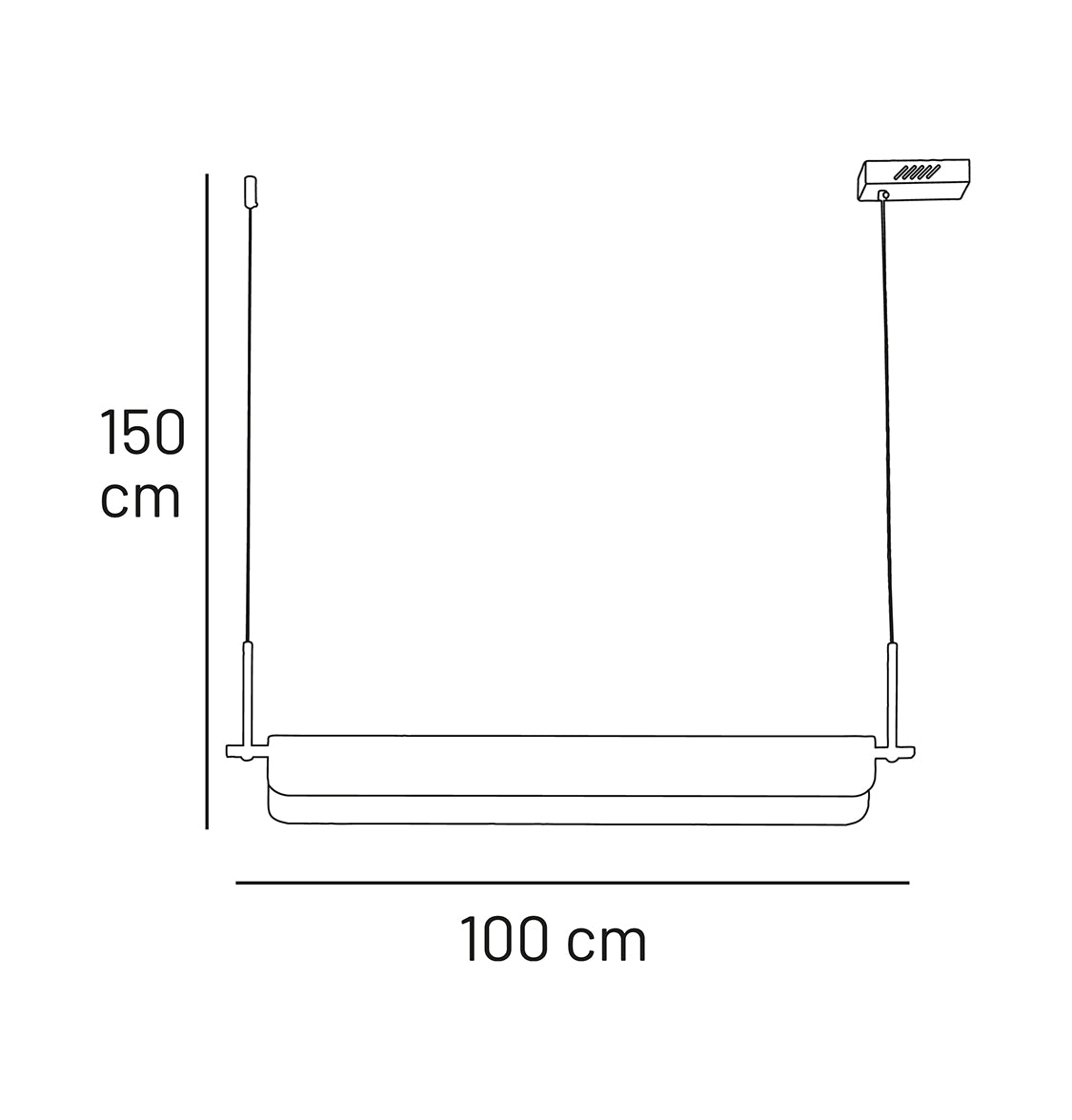 Orkos Mermer Sarkıt Avize 100 cm