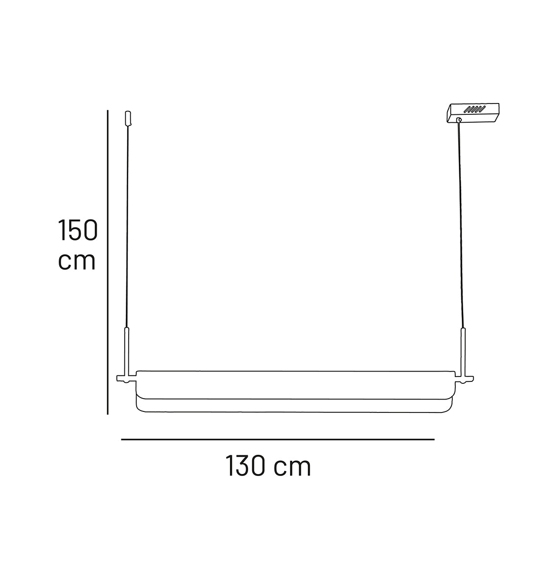 Orkos Tekli Mermer Sarkıt Avize 130 cm