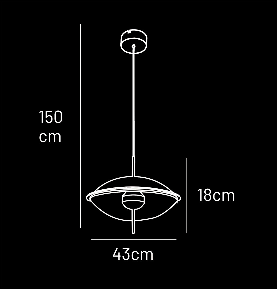 Carina Tekli Basık Şeffaf Akrilik Altın Sarkıt Avize 40 cm