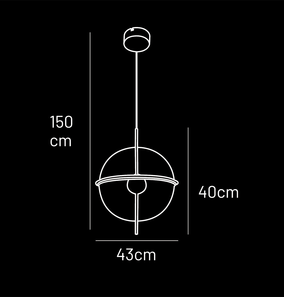 Carina Tekli Şeffaf Akrilik Altın Sarkıt Avize 40 cm