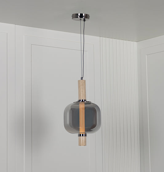 Siena Tekli Füme Cam Sarkıt 44 cm