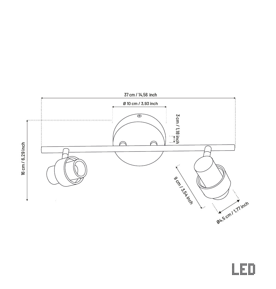 Nate  Eskitme Led Aplik - Small