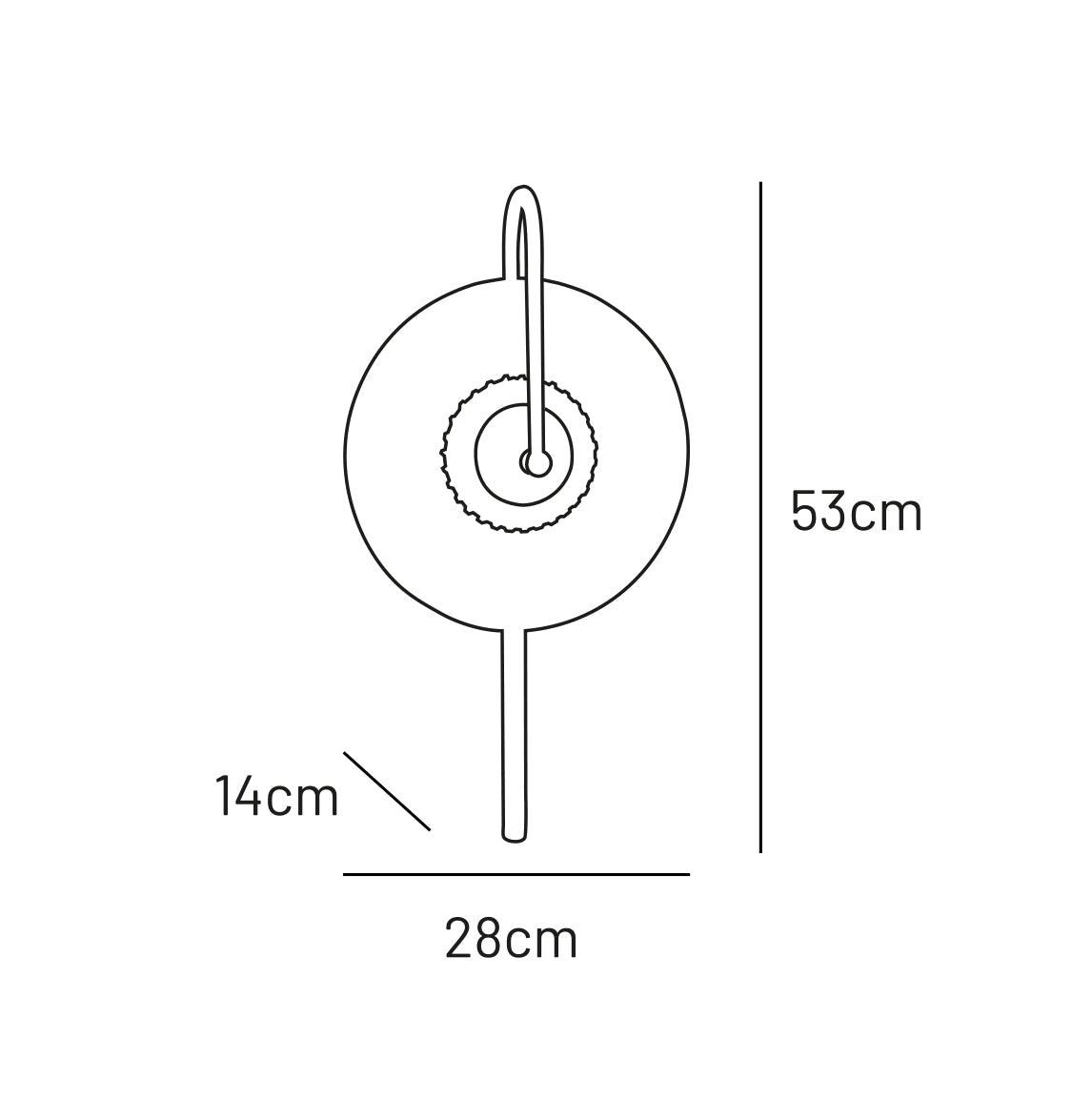 Vitale Tek Camlı Eskitme Led Aplik