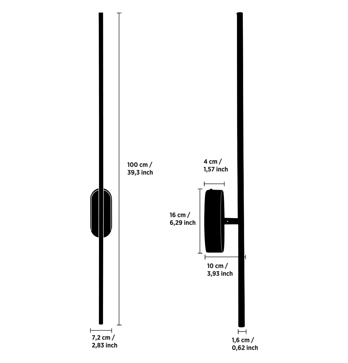 Assos Eskitme LED Aplik 100 cm