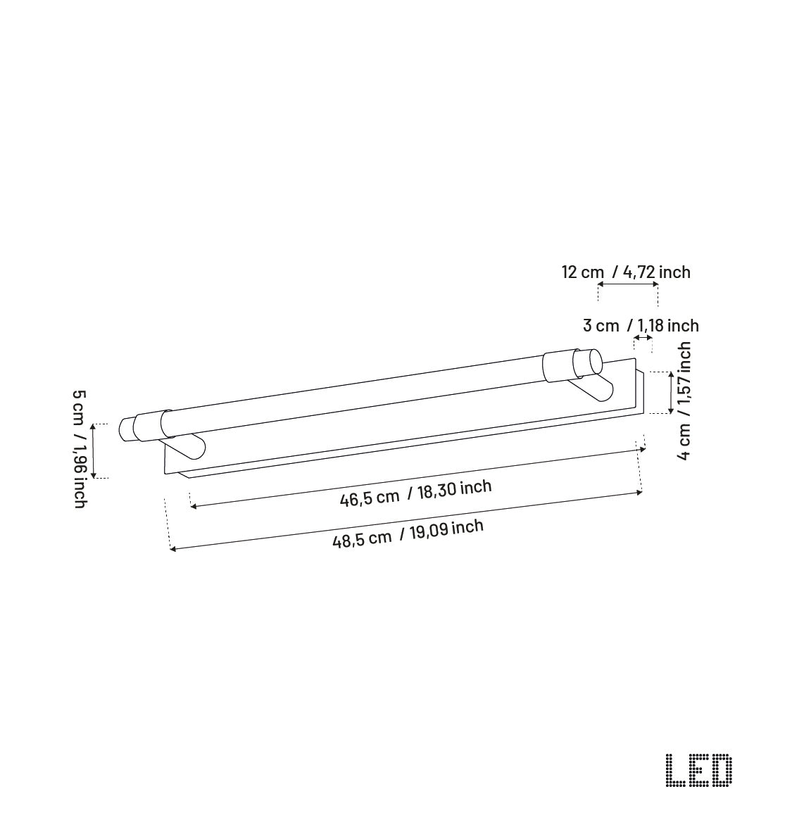 Carte Eskitme Led Aplik - Small