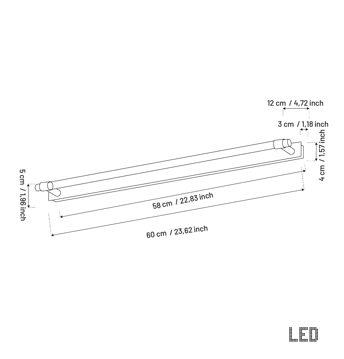Carte Eskitme Led Aplik - Medium