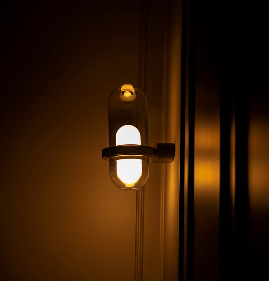 Kabil Tekli Füme Cam Gri Aplik 32 cm