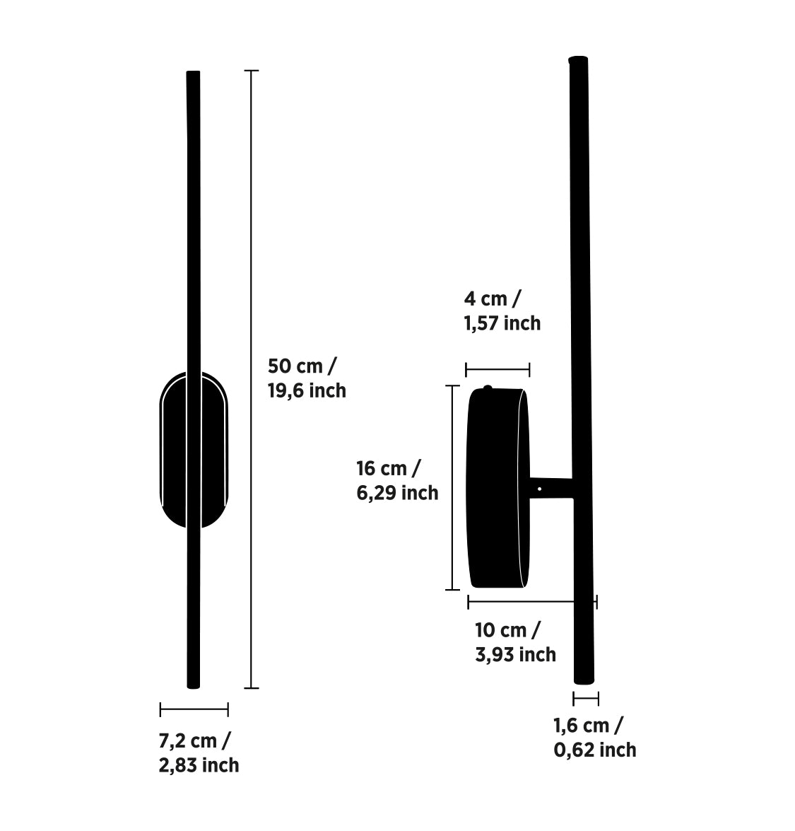 Assos Krom LED Aplik 50 cm
