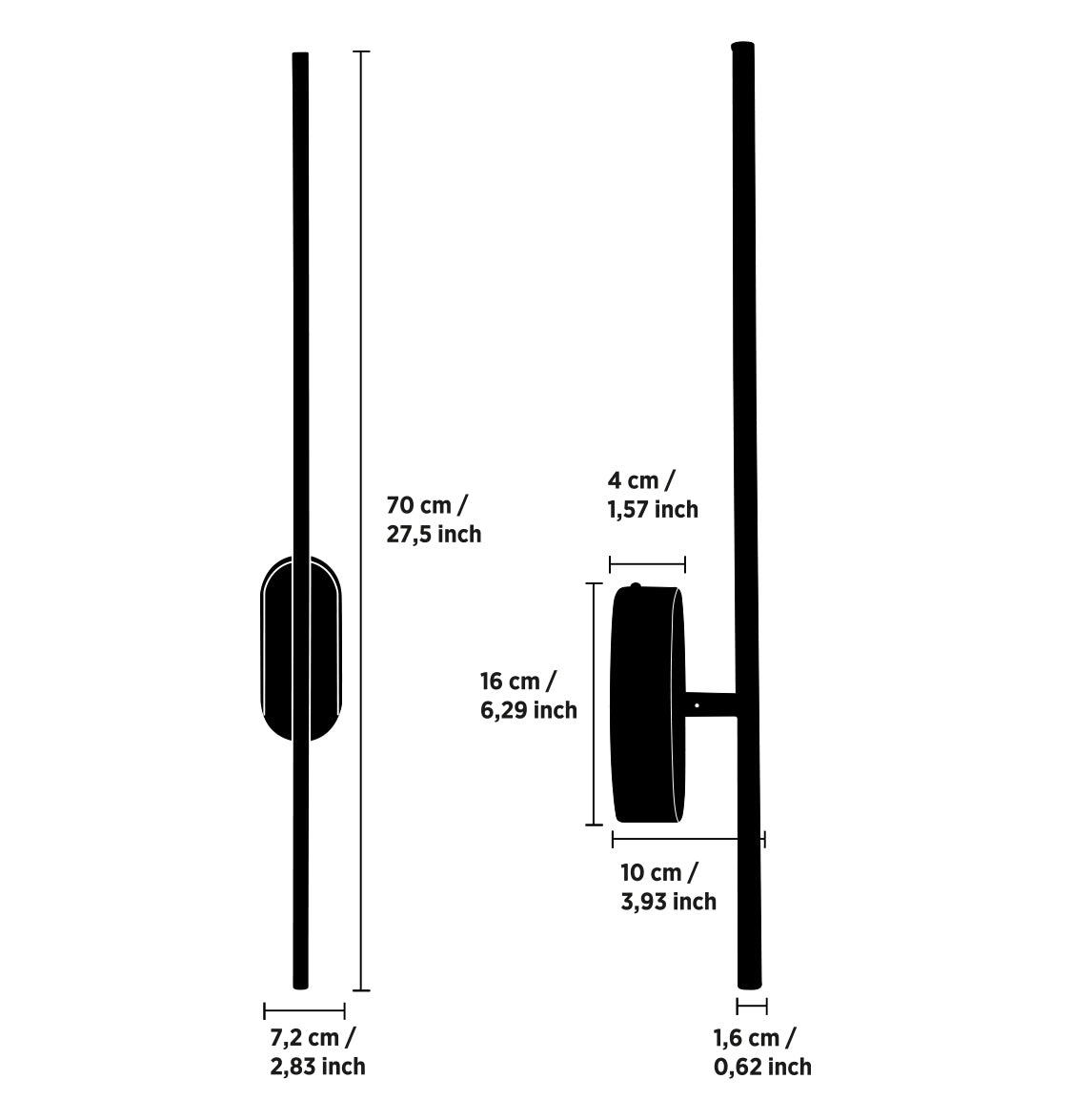 Assos Eskitme LED Aplik 50 cm