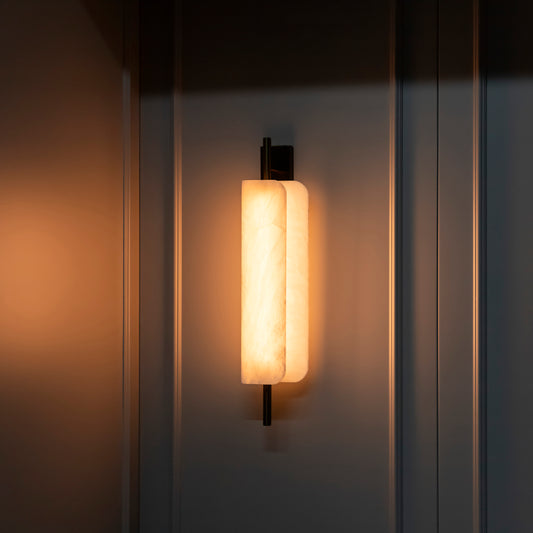 Orkos Beyaz Mermerli LED Aplik 52 cm