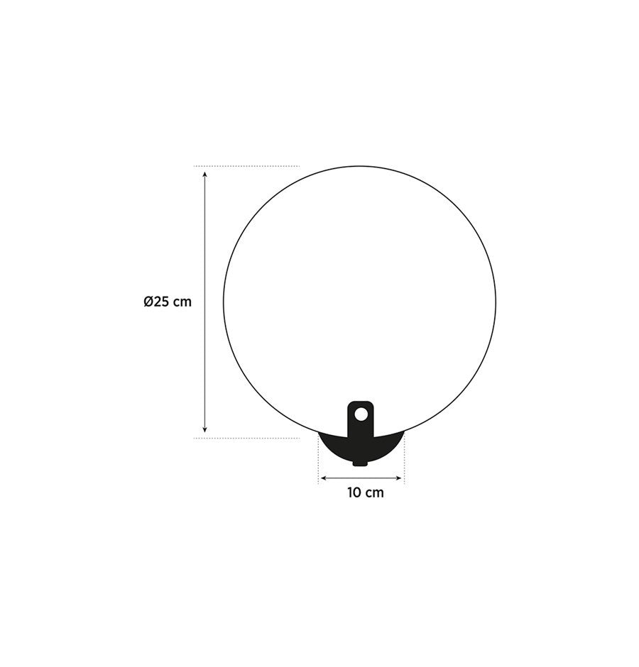 Aspendos Tekli Mermer Eskitme LED Aplik 25 cm