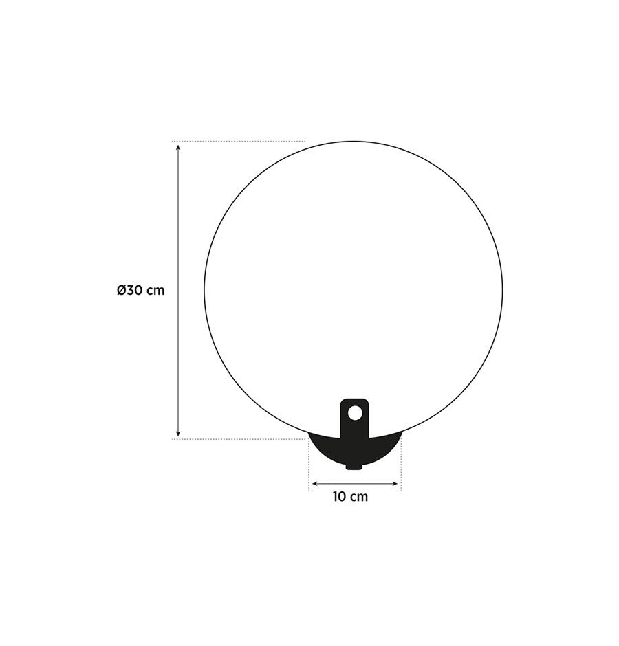 Aspendos Tekli Mermer Eskitme LED Aplik 30 cm