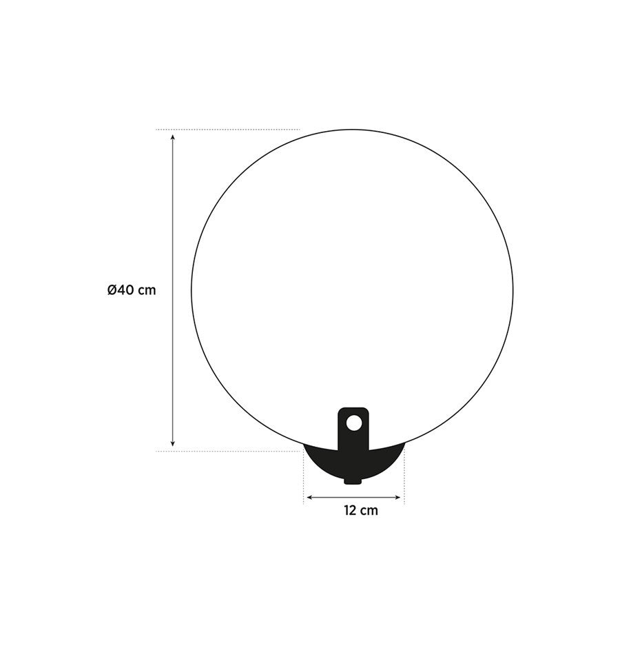 Aspendos Tekli Mermer Eskitme LED Aplik 40 cm