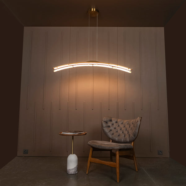 Lucca Eskitme Mermer Dikdörtgen Avize