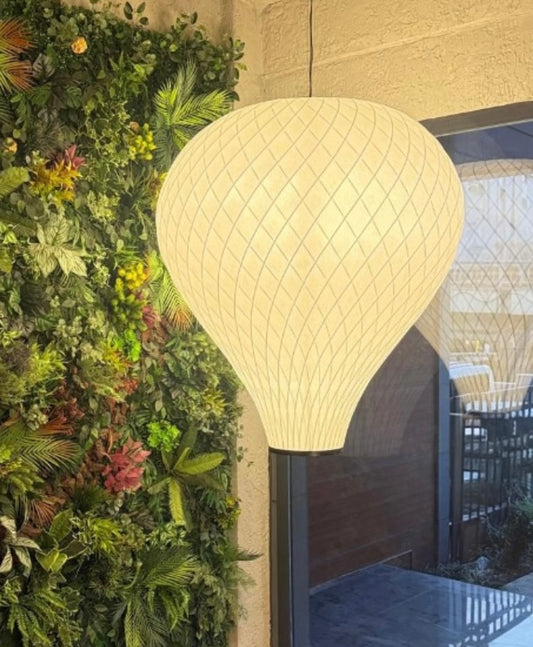 Bubble Beyaz Polimer Balon Sarkıt Avize - 130 cm