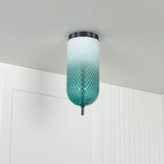 Perla Yeşil Cam Plafonyer - Small